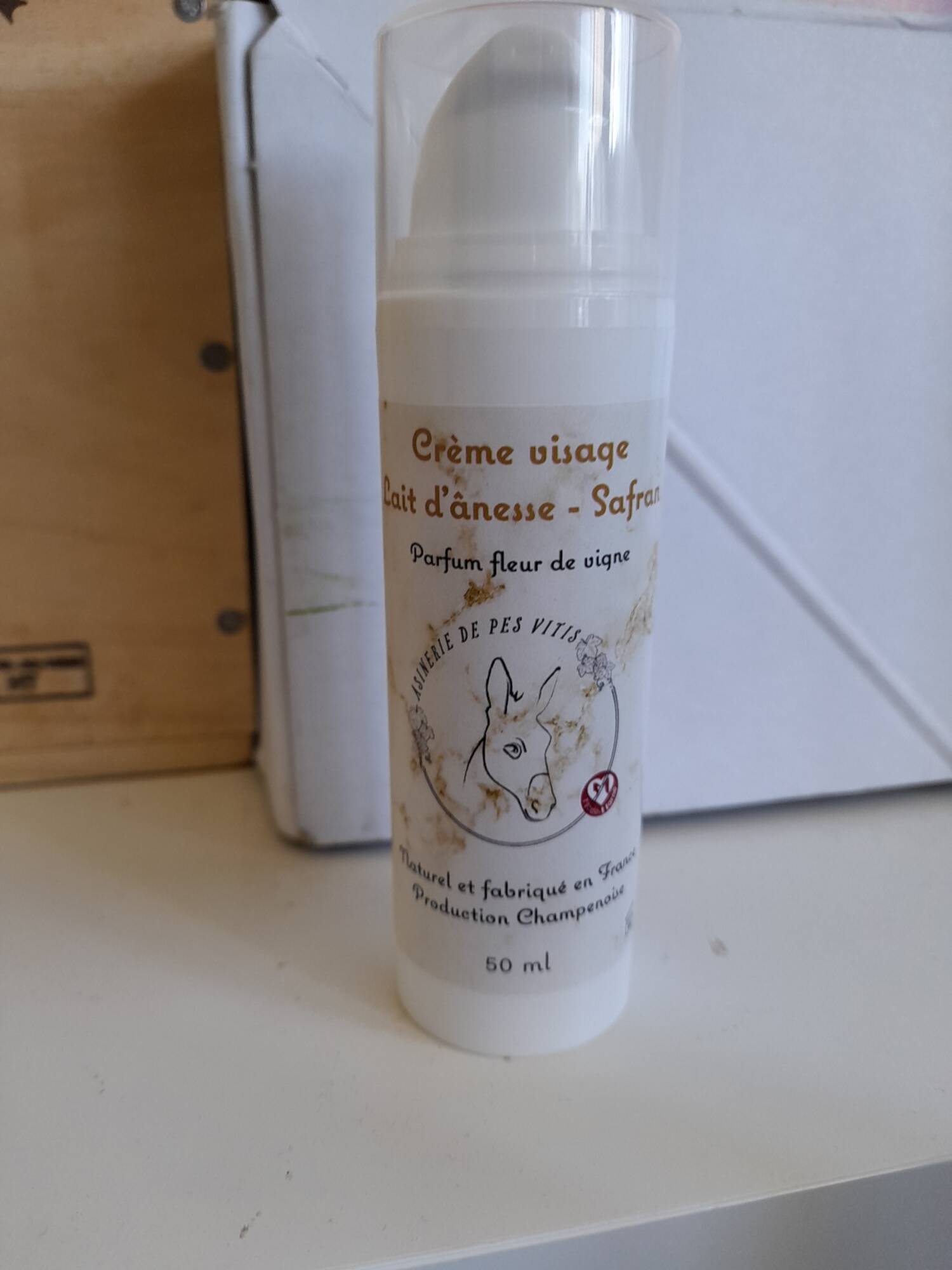 ASINERIE DE PES VITIS - Crème visage lait d'ânesse safran