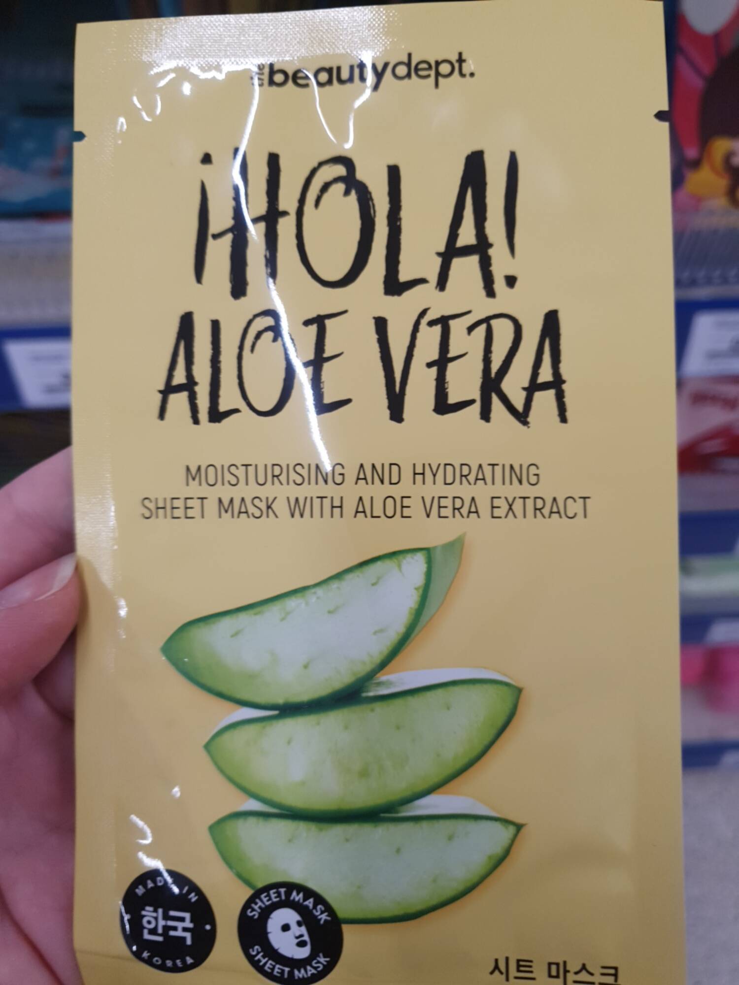THE BEAUTY DEPT - Hola aloe vera_sheet mask with aloe vera extract