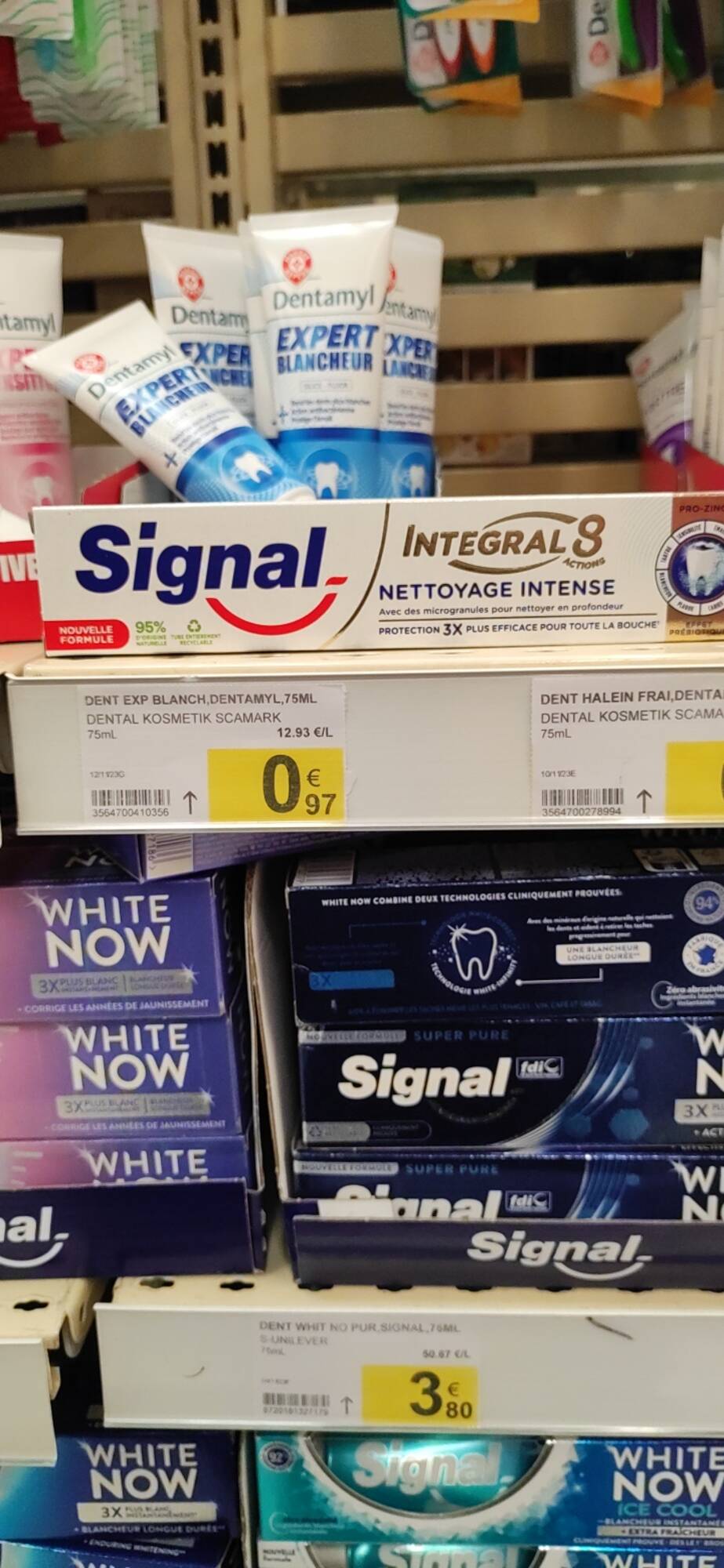 SIGNAL - Intégral 8 - Dentifrice nettoyage intense