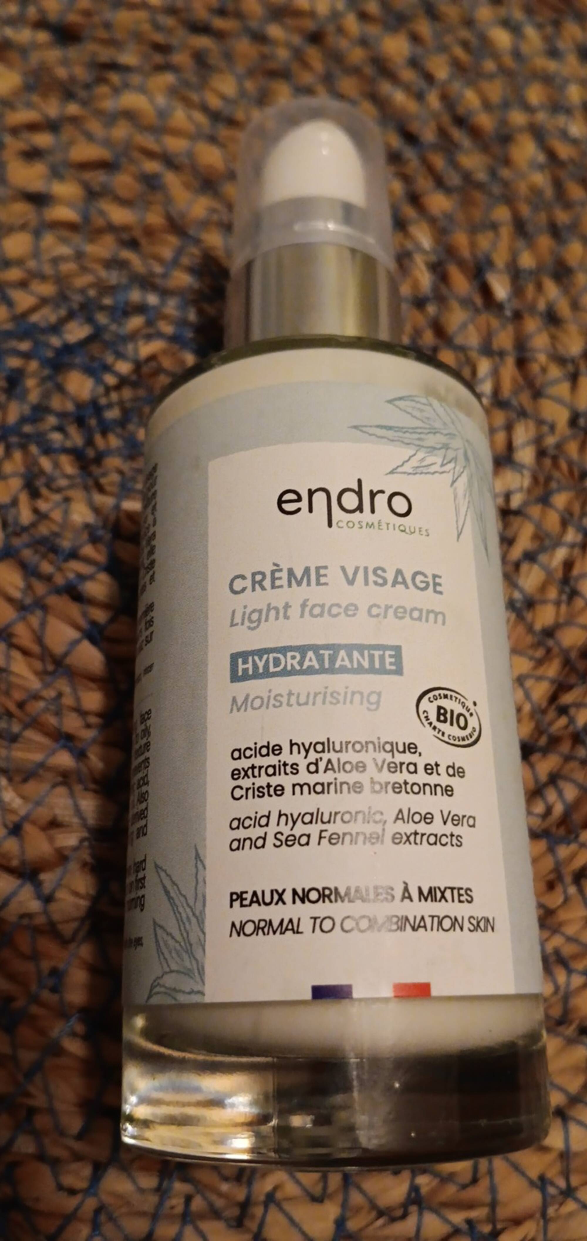 ENDRO - Crème visage hydratante