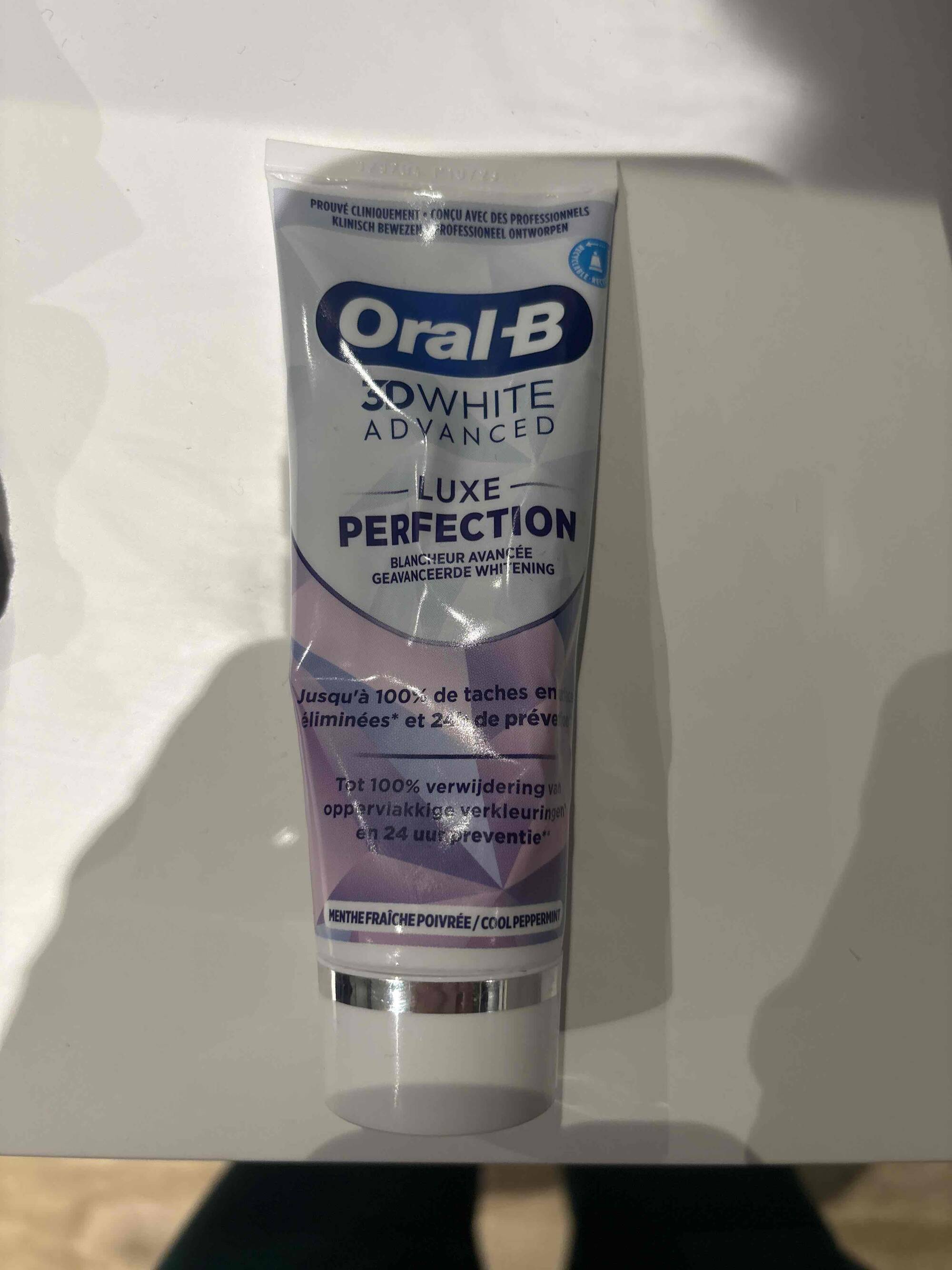 ORAL-B - Dentifrice 3D white advenced luxe perfection