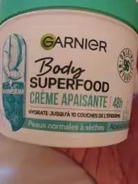 GARNIER - Body superfood - Crème apaisante 48h