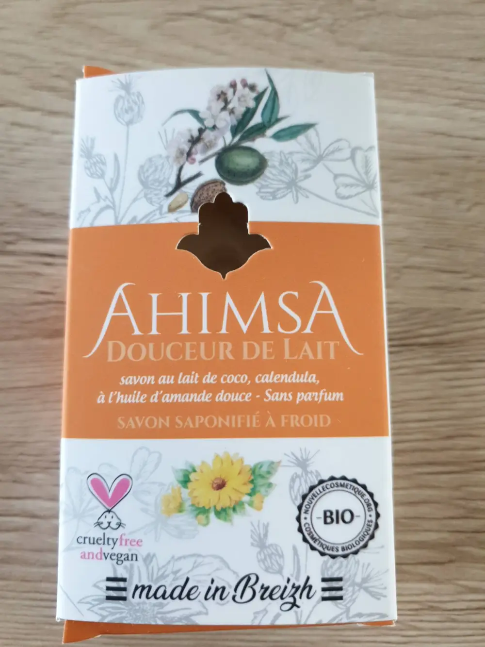 AHIMSA - Douceur de lait - Savon saponifié à froid