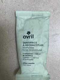 AVRIL - Dentifrice à reconstituer arôme menthe