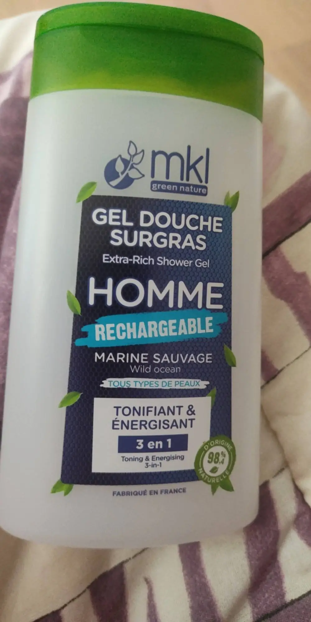 MKL GREEN NATURE - Homme - Gel douche surgas marine sauvage