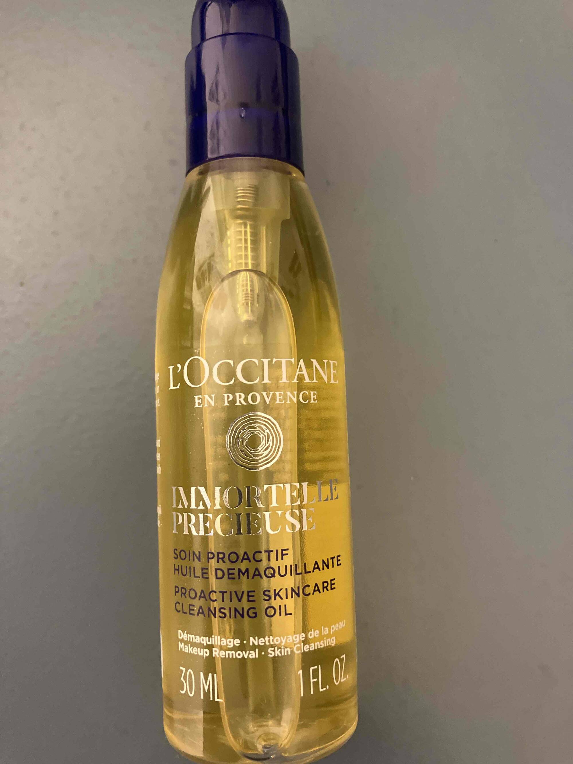 L'OCCITANE - Immortelle précieuse - Soin proactif huile démaquillante 