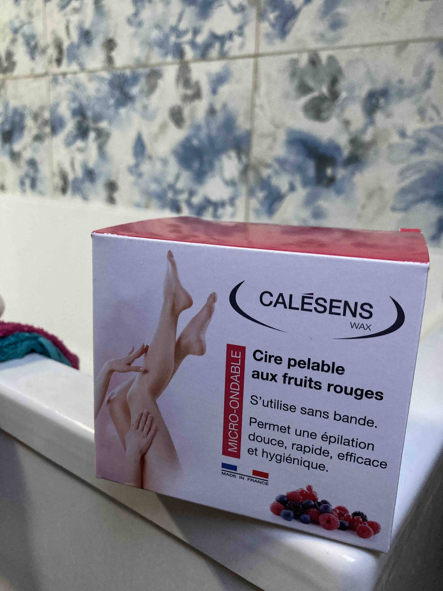 CALÉSENS - Micro-ondable - Cire pelable aux fruits rouges