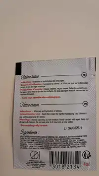 OTZI - Crème tattoo