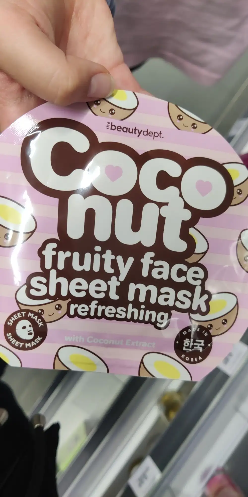 THE BEAUTY DEPT - Coconut - Fruity face shhet mask