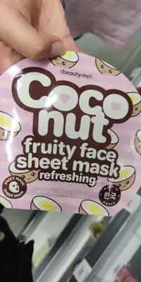 THE BEAUTY DEPT - Coconut - Fruity face shhet mask