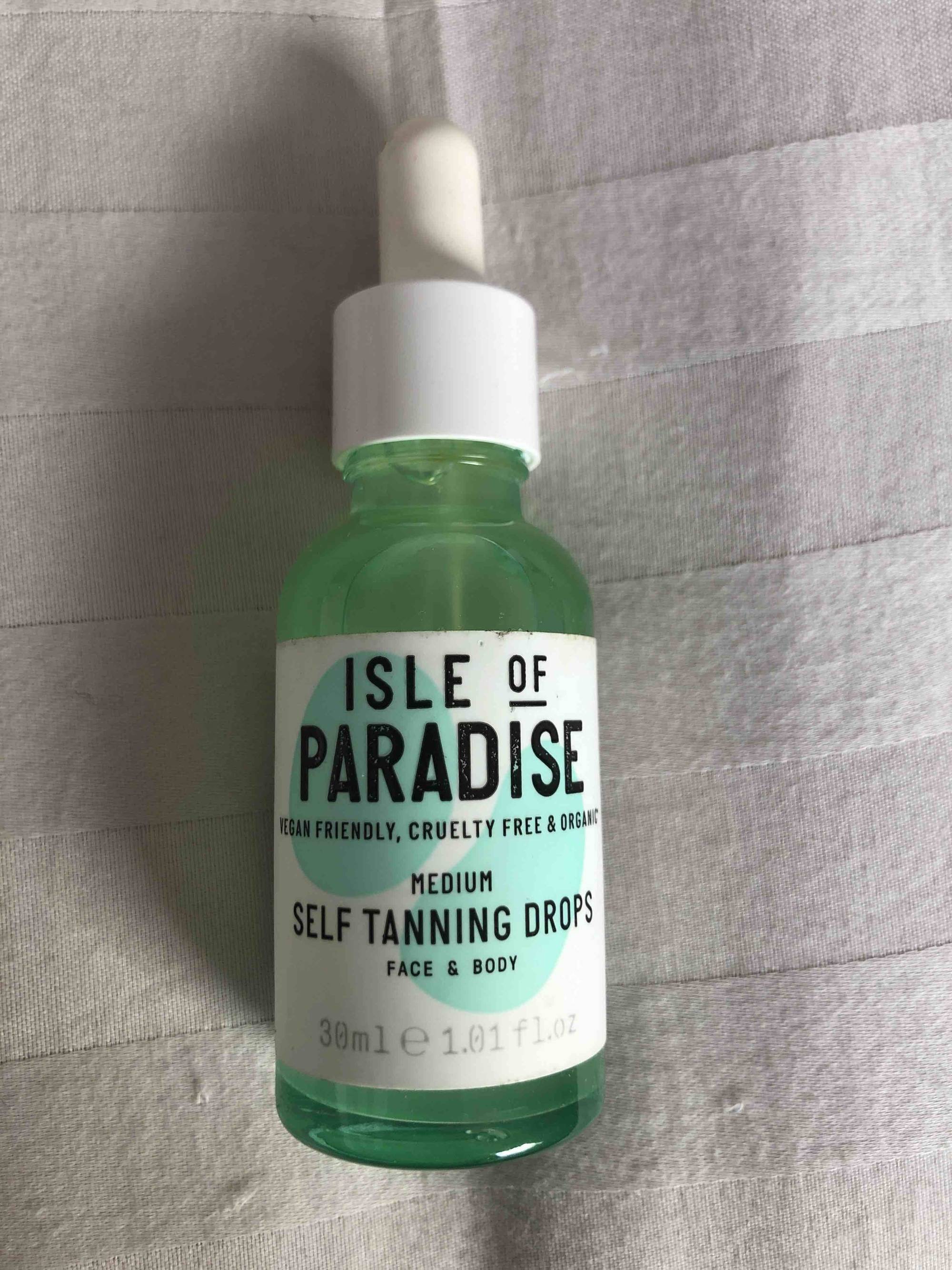 ISLE OF PARADISE - Medium self tanning drops face & body