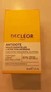 DECLÉOR - Antidote - Huiles essentielles + acide hyaluronique