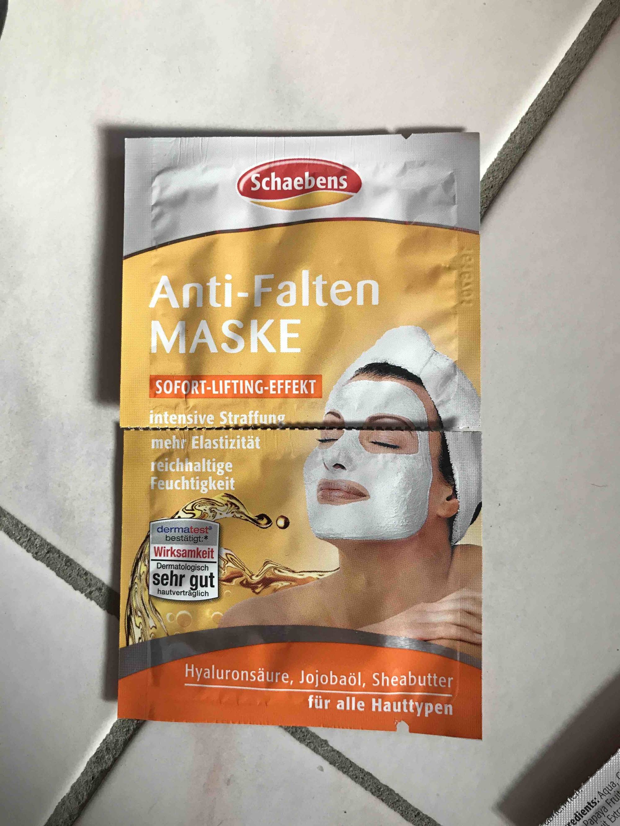 SCHAEBENS - Anti-falten maske 