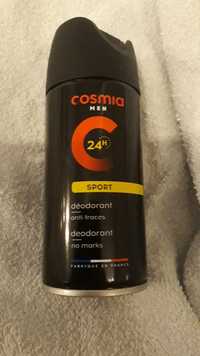 COSMIA - Men Sport - Déodorant anti-traces 24h