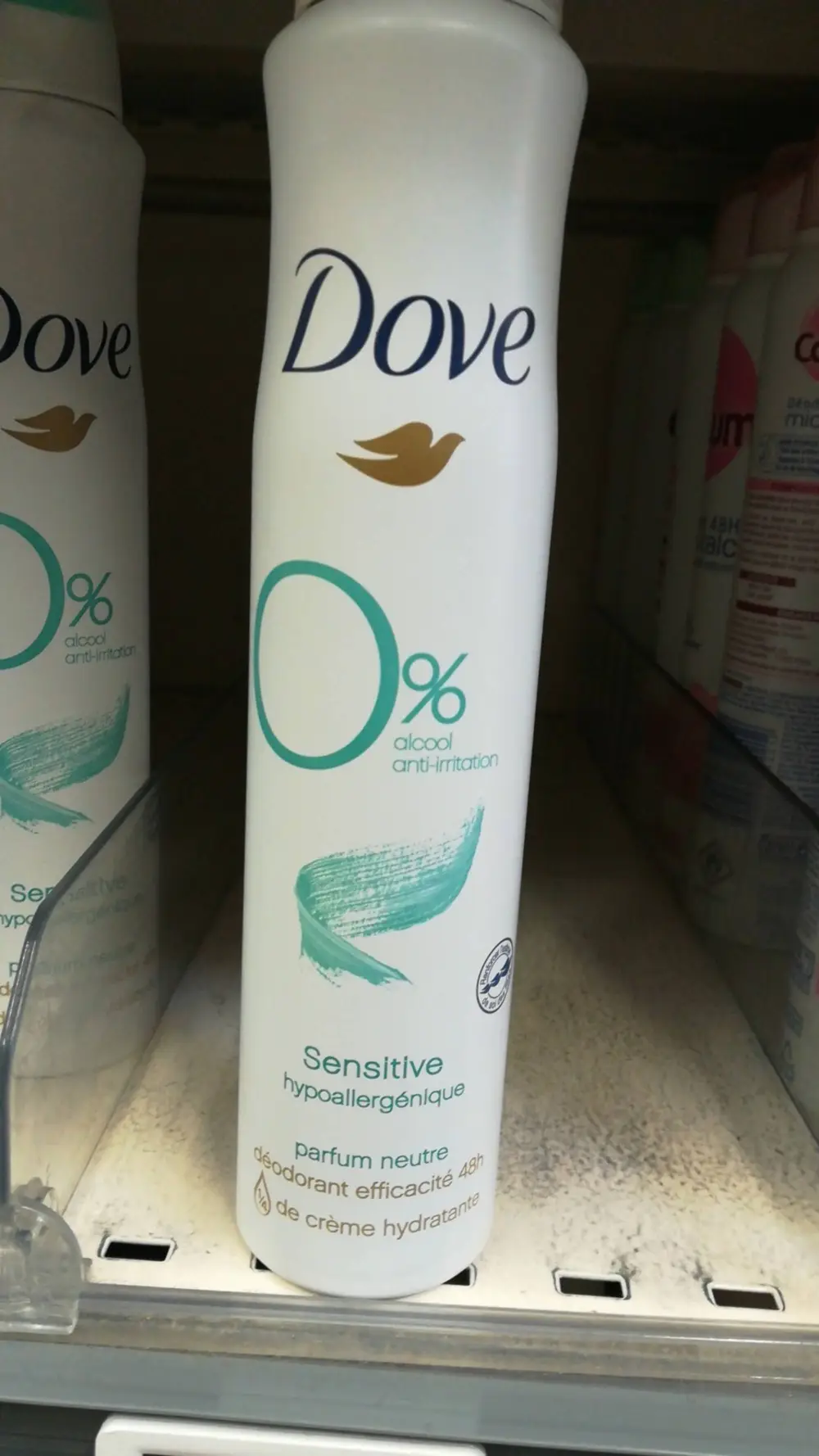 DOVE - Sensitive - Déodorant efficacité 48h