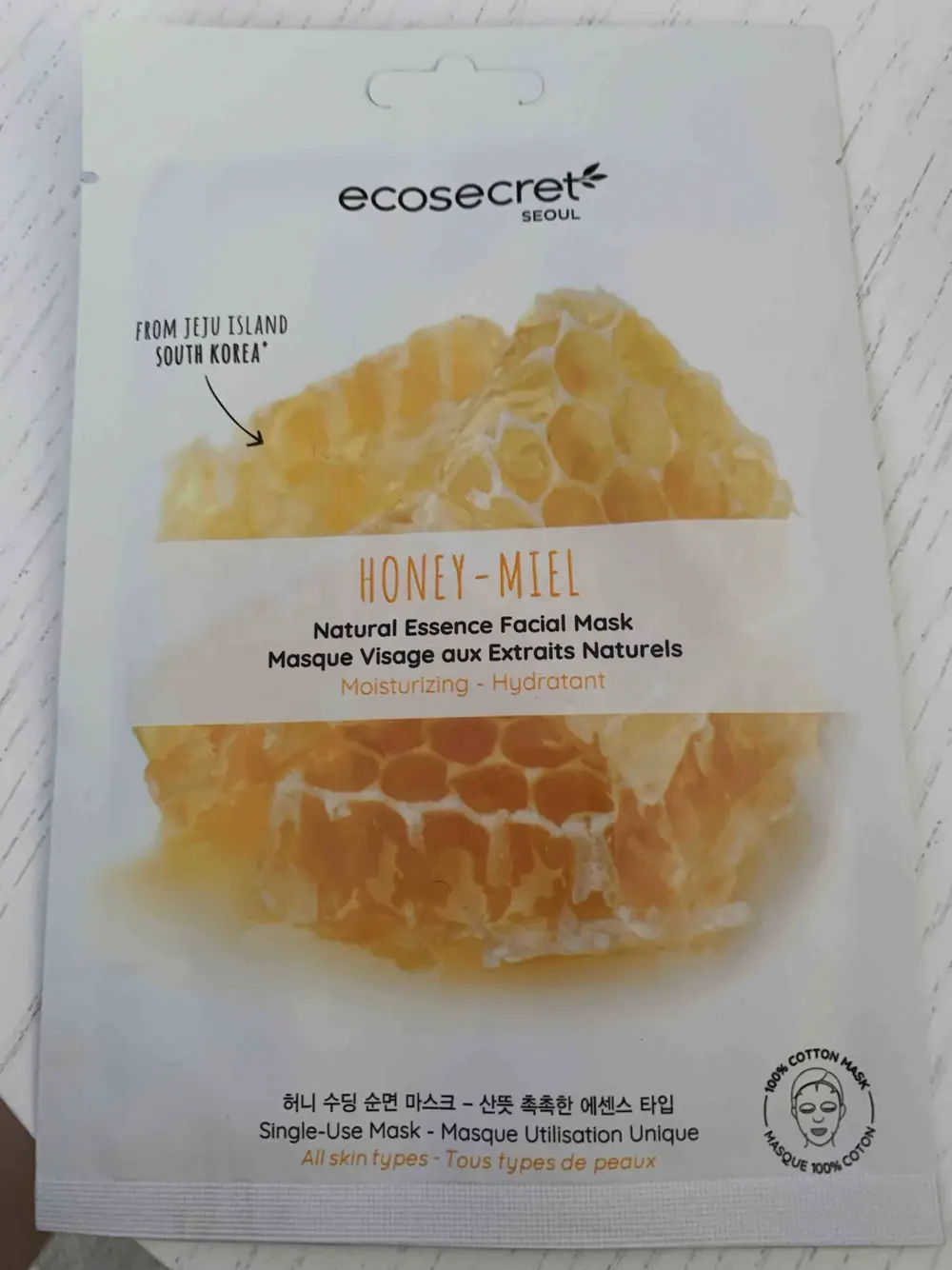 ECO SECRET - Miel - Masque visage aux extraits naturels