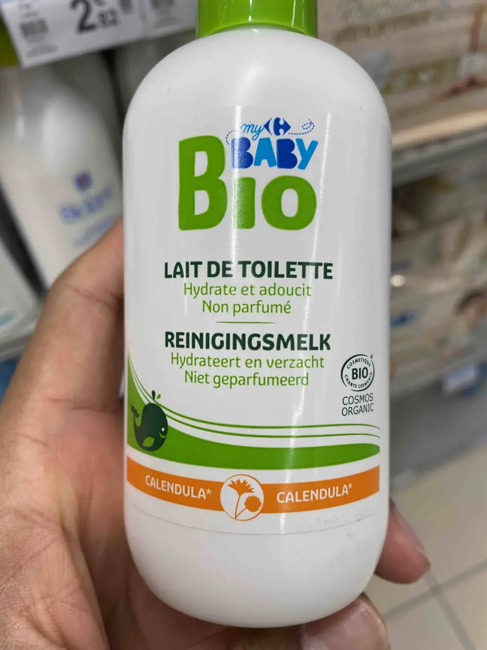 CARREFOUR - Baby Lait de toilette - Hydrate et adoucit