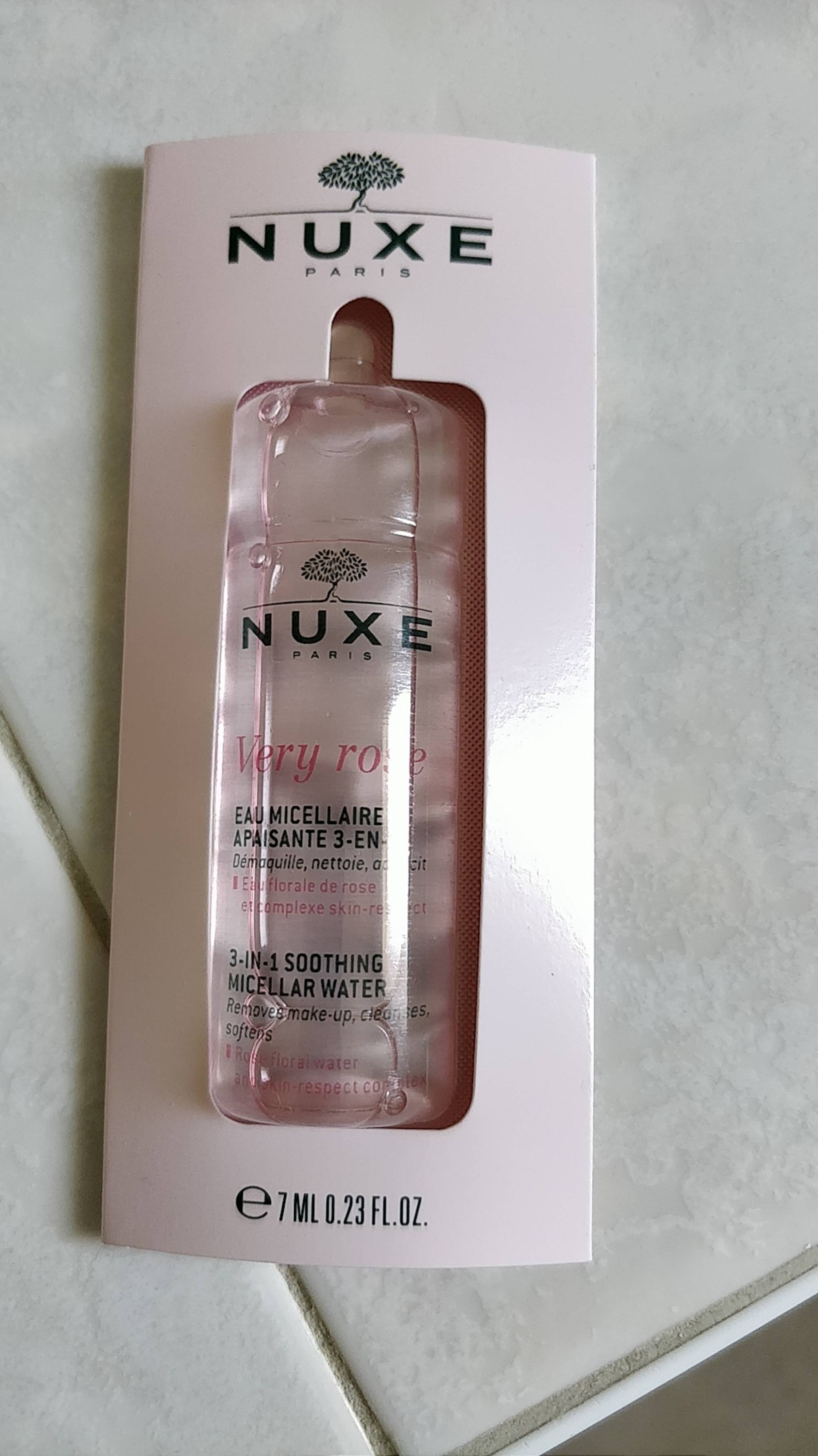 NUXE - Very rose - Eau micellaire apaisant 3-en-1