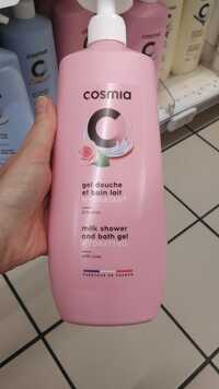 COSMIA - Gel douche et bain lait hydratant à la rose