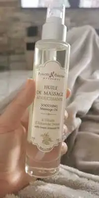 PLANTES & PARFUMS PROVENCE - Huile de massage adoucissante