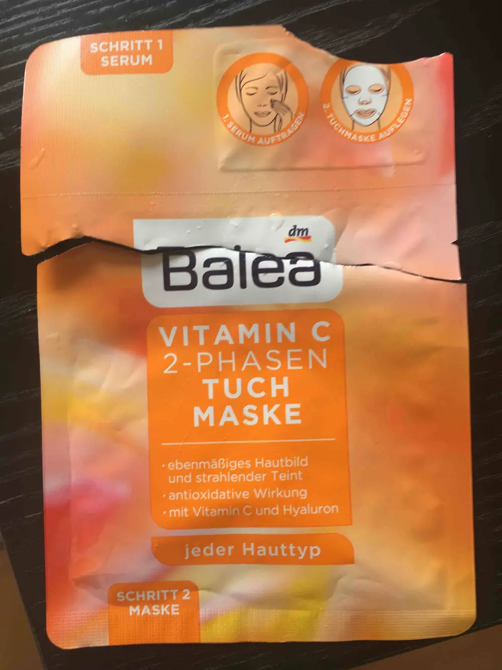 BALEA - Vitamin c 2-phasen tuch maske