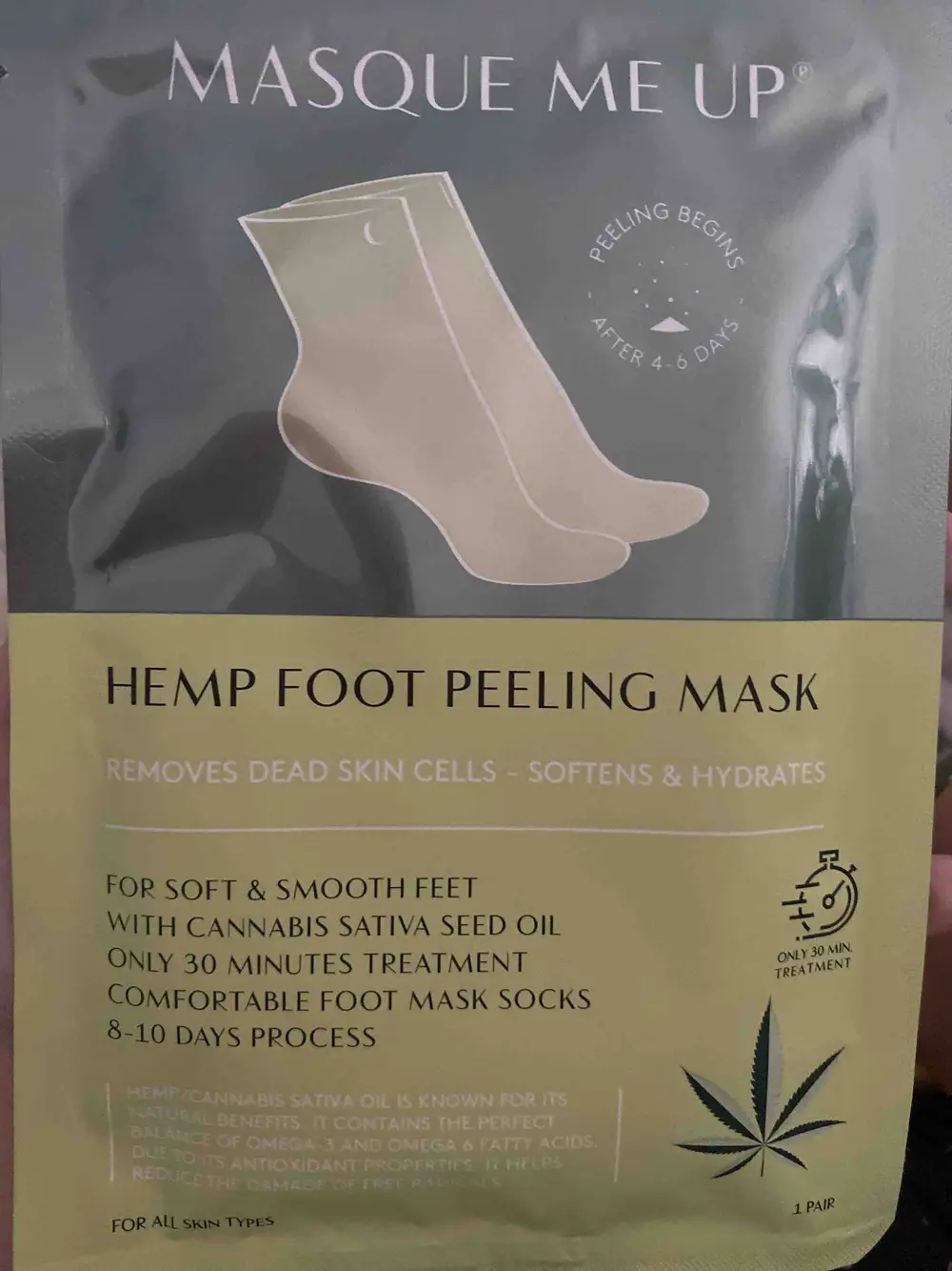 MASQUE ME UP - Hemp foot peeling mask