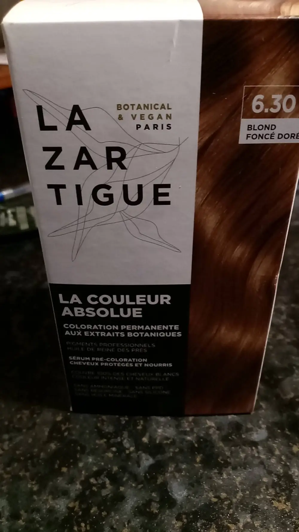 LAZARTIGUE - La couleur absolue -Coloration permanente 6.30 golden dark blond