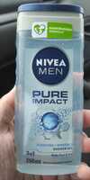 NIVEA - Pure impact men - Shower gel 3 en 1