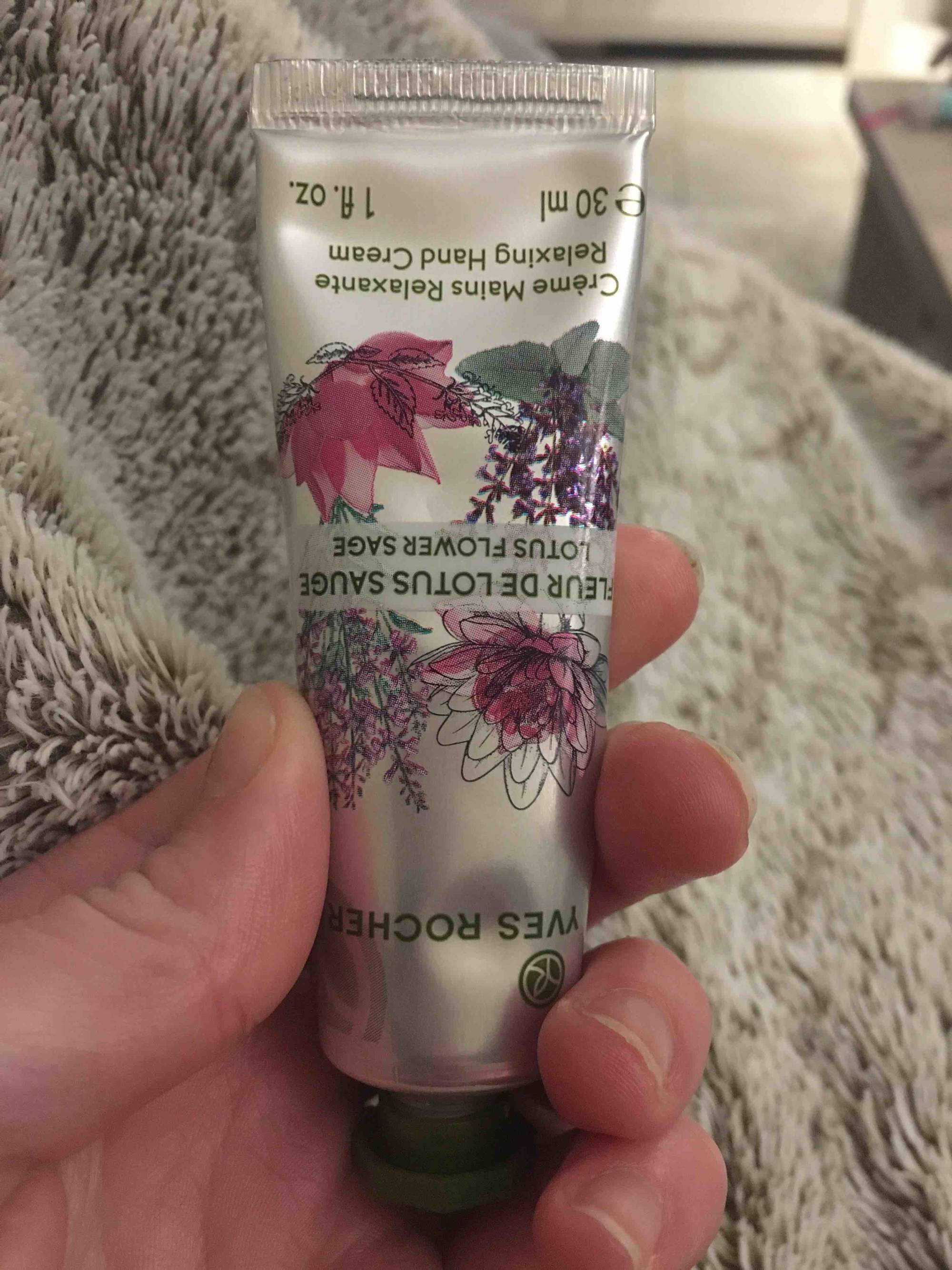 YVES ROCHER - Fleur de lotus sauge - Crème mains relaxante