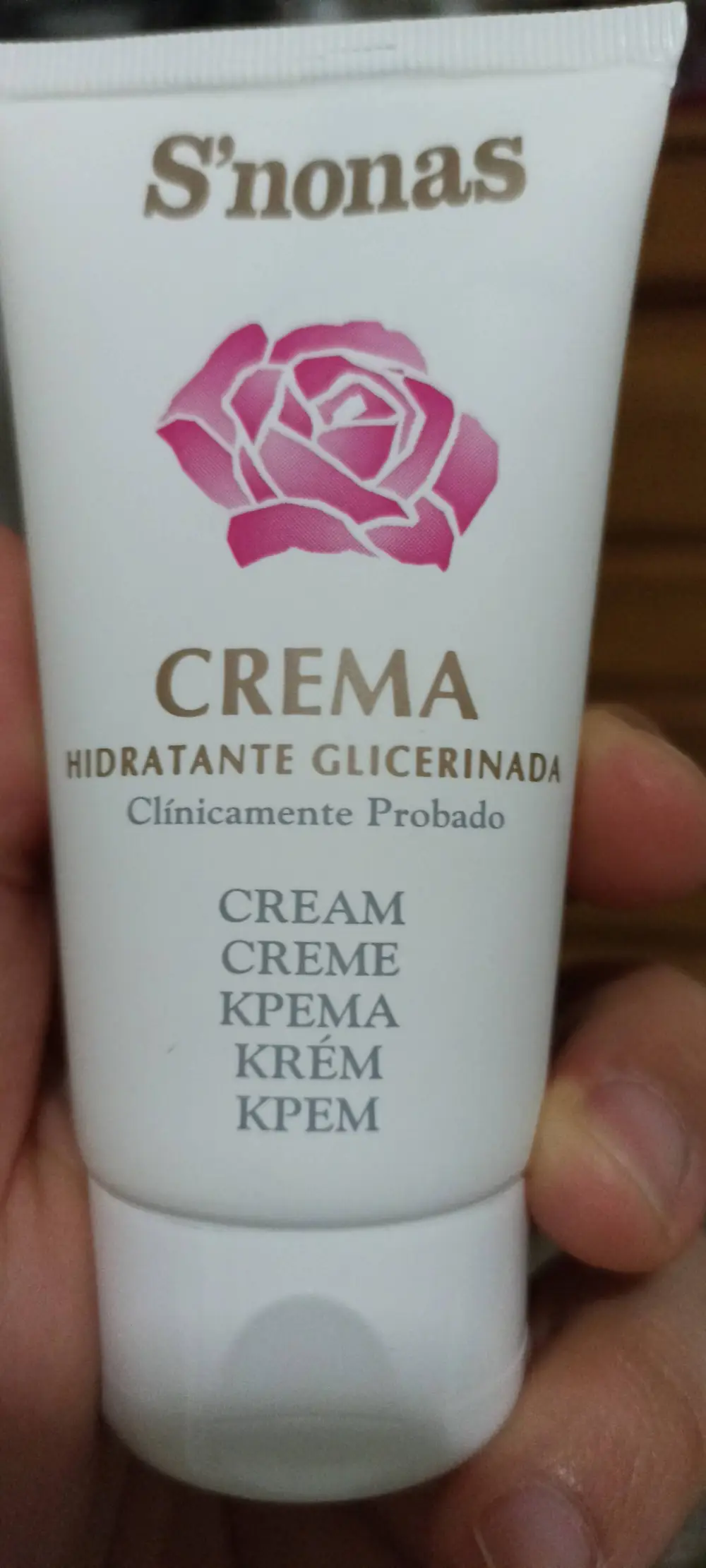 S'NONAS - Crema hidratante glicerinada
