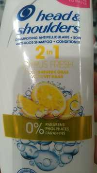 HEAD & SHOULDERS - 2 in 1 citrus fresh - Shampooing antipelliculaire