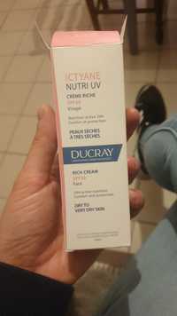 DUCRAY - Ictyane nutri uv - Crème riche spf 30 visage