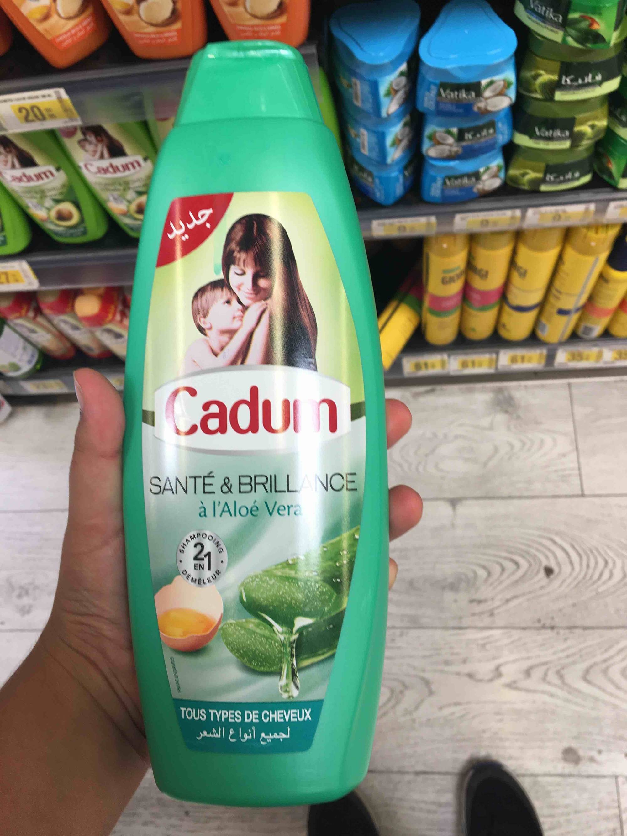 CADUM - Santé & brillance à l'aloé vera - Shampooing démêleur 2 en 1
