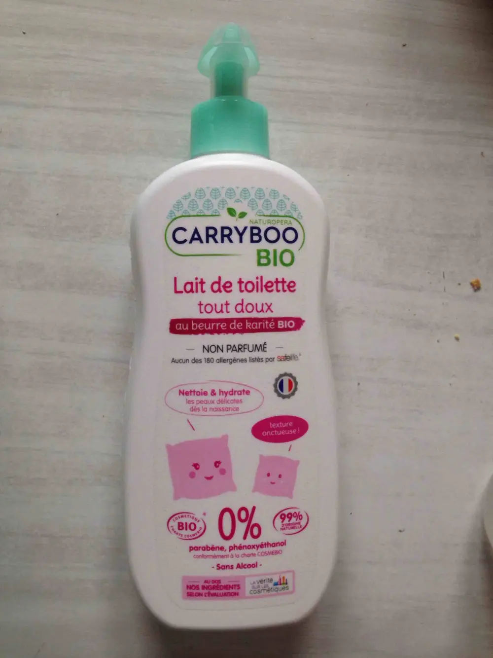 CARRYBOO - Lait de toilette tout doux 