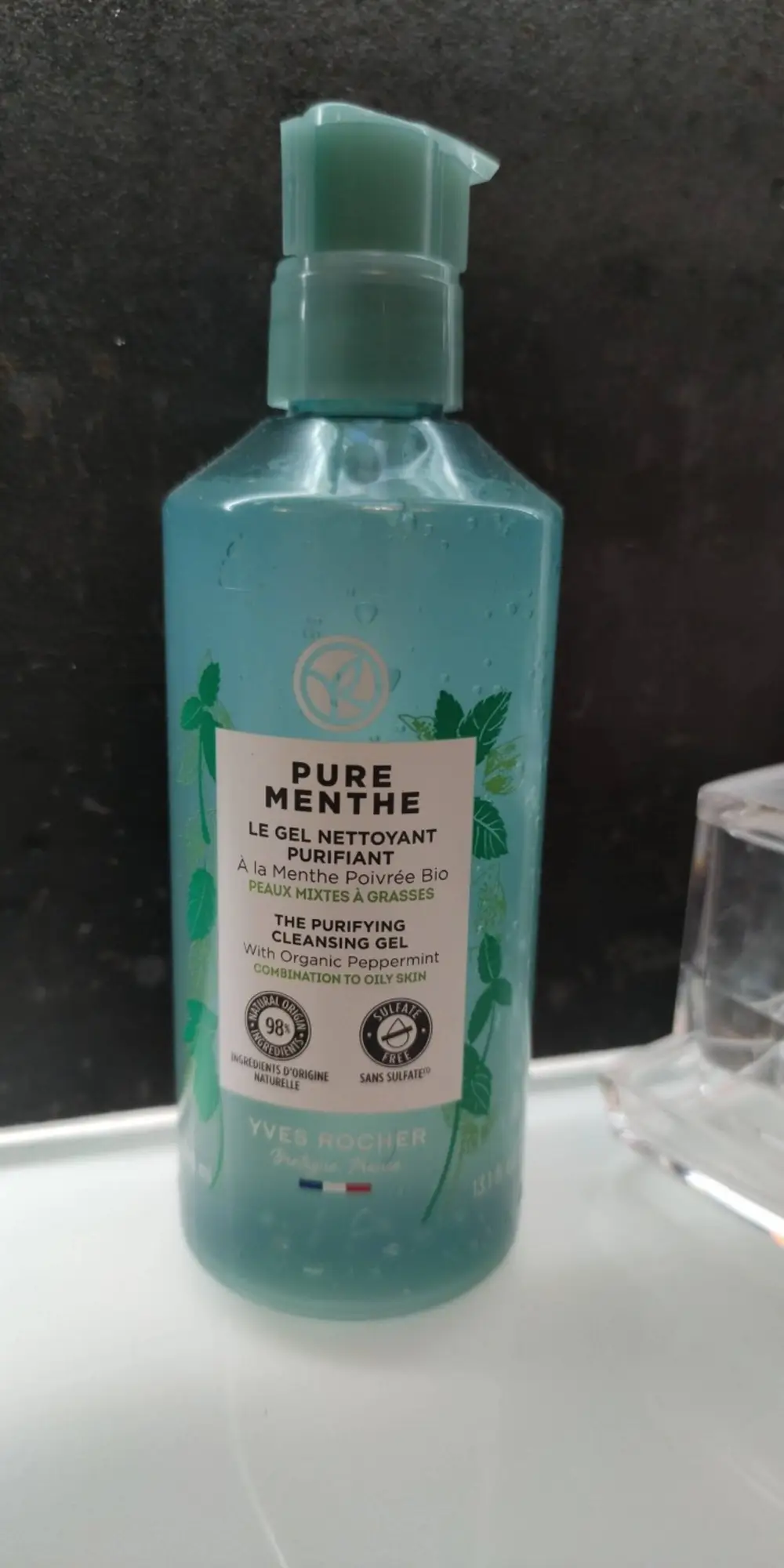 YVES ROCHER - Pure Menthe - Le gel nettoyant purifiant à la Menthe Poivrée bio