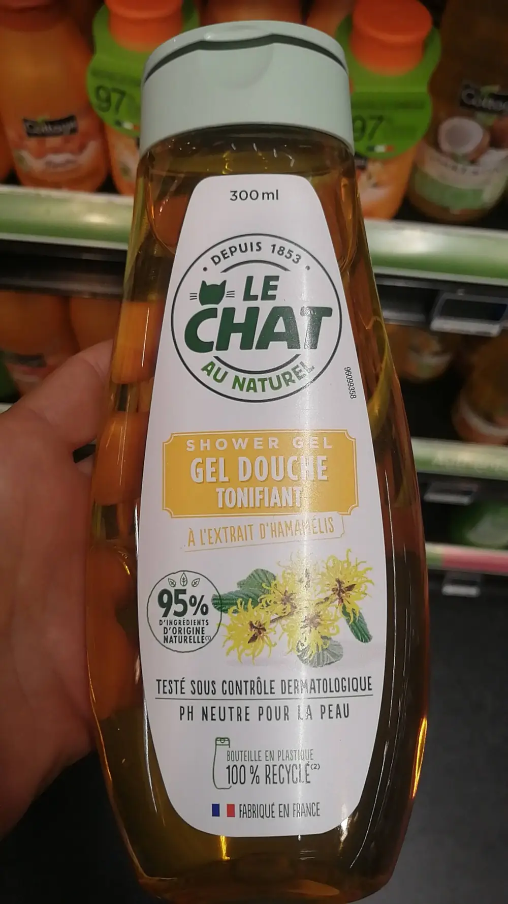 LE CHAT - Gel douche tonifiant à l'extrait d'hamamélis