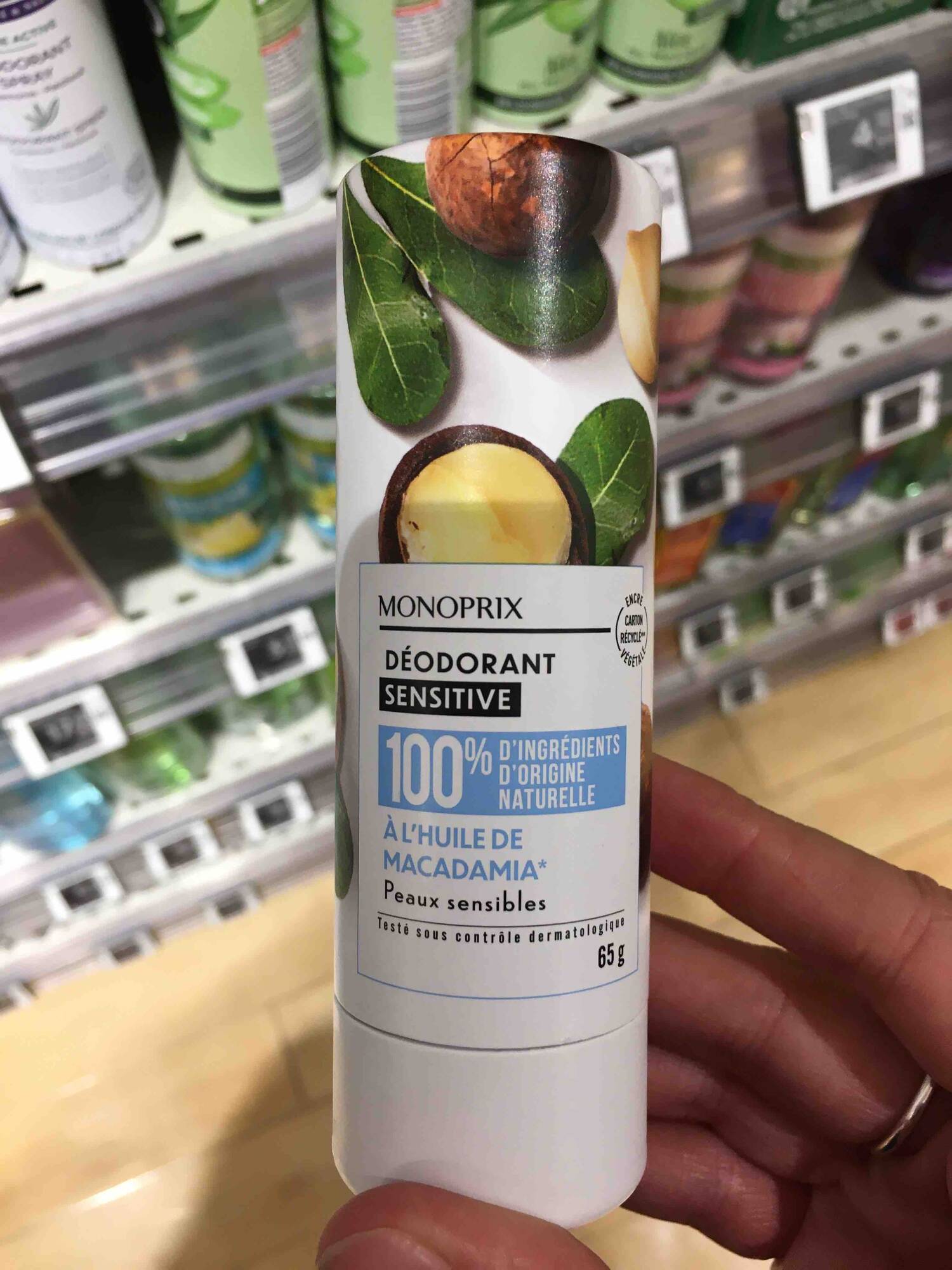 MONOPRIX - Déodorant sensitive à l'huile de macadamia