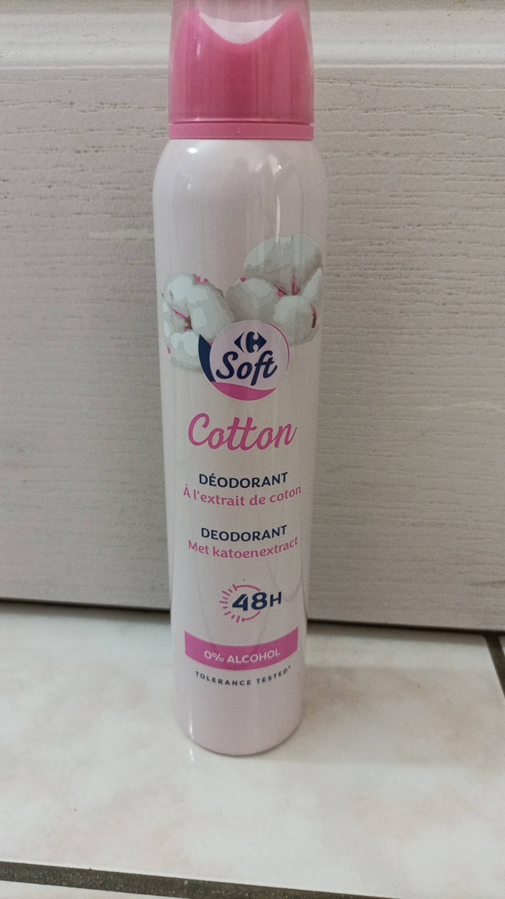 CARREFOUR SOFT - Cotton - Déodorant 48h