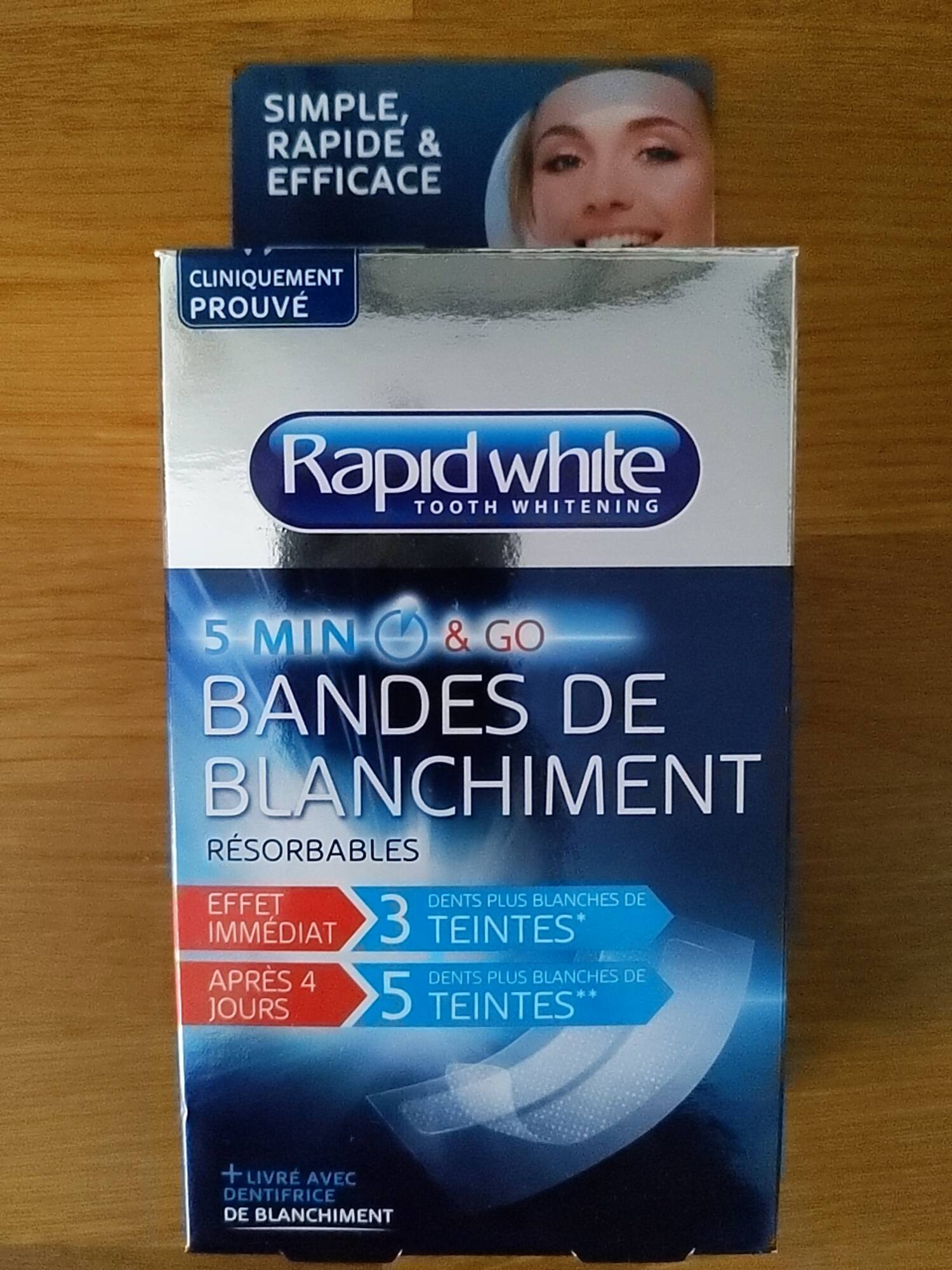 RAPID WHITE - Bandes de blanchiment résorbables