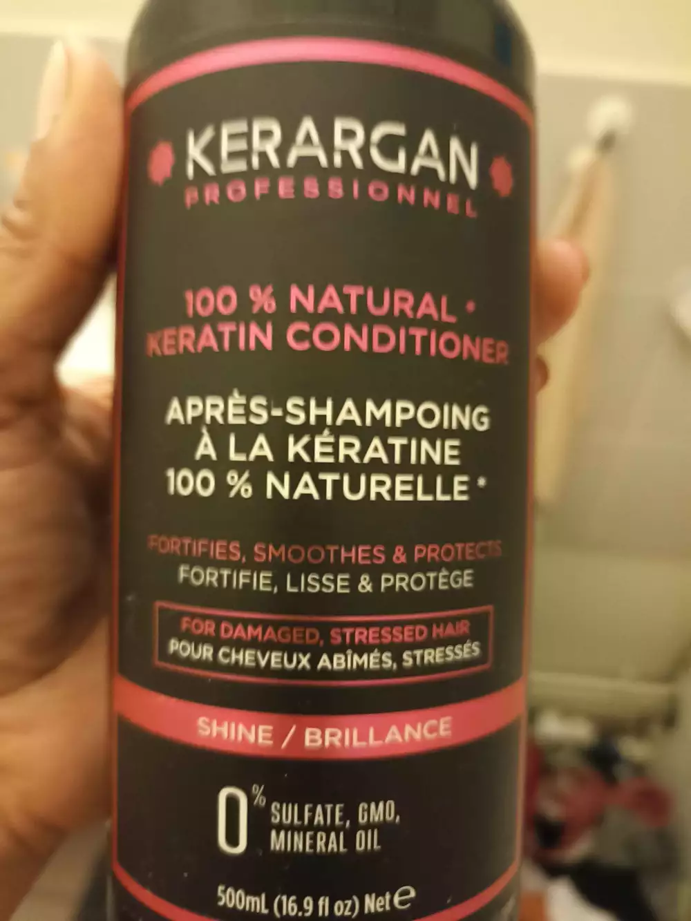 KERARGAN - Après-shampooing à la kératine 100% naturelle
