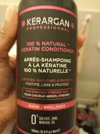 KERARGAN - Après-shampooing à la kératine 100% naturelle