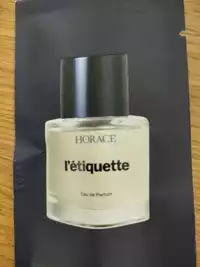 HORACE - L'étiquette - Eau de parfum