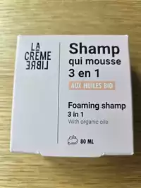 LA CRÈME LIBRE - Shamp qui mousse 3 en 1 aux huiles bio