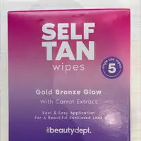 THE BEAUTY DEPT - Gold bronze glow - Self tan wipes