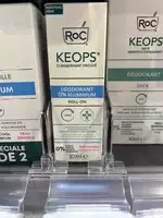 ROC - Keops - Déodorant roll-on 0% aluminum 