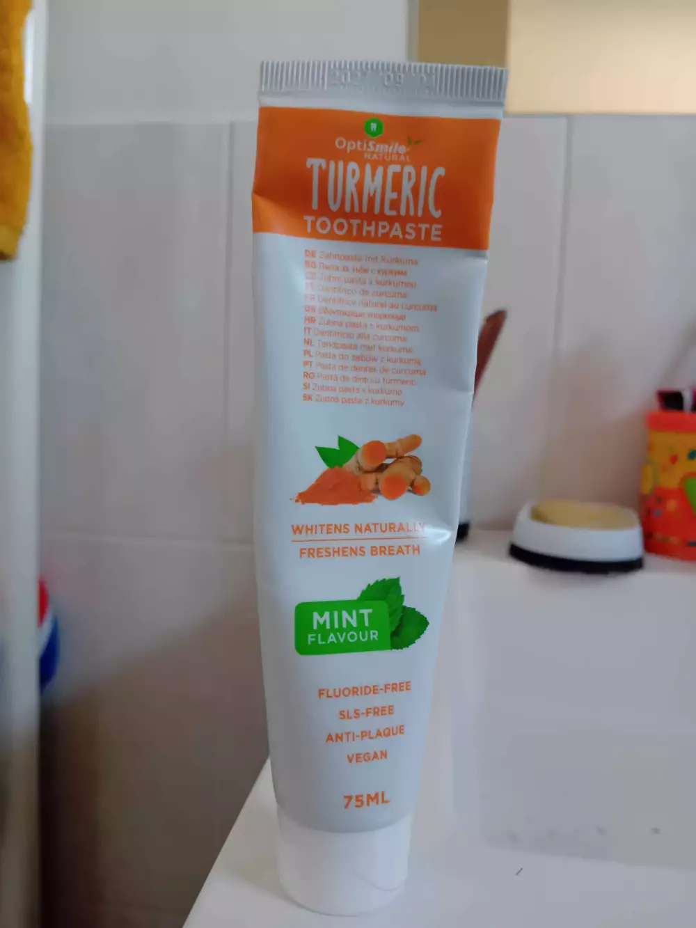 OPTISMILE NATURAL - Turmeric toothpaste mint flavour