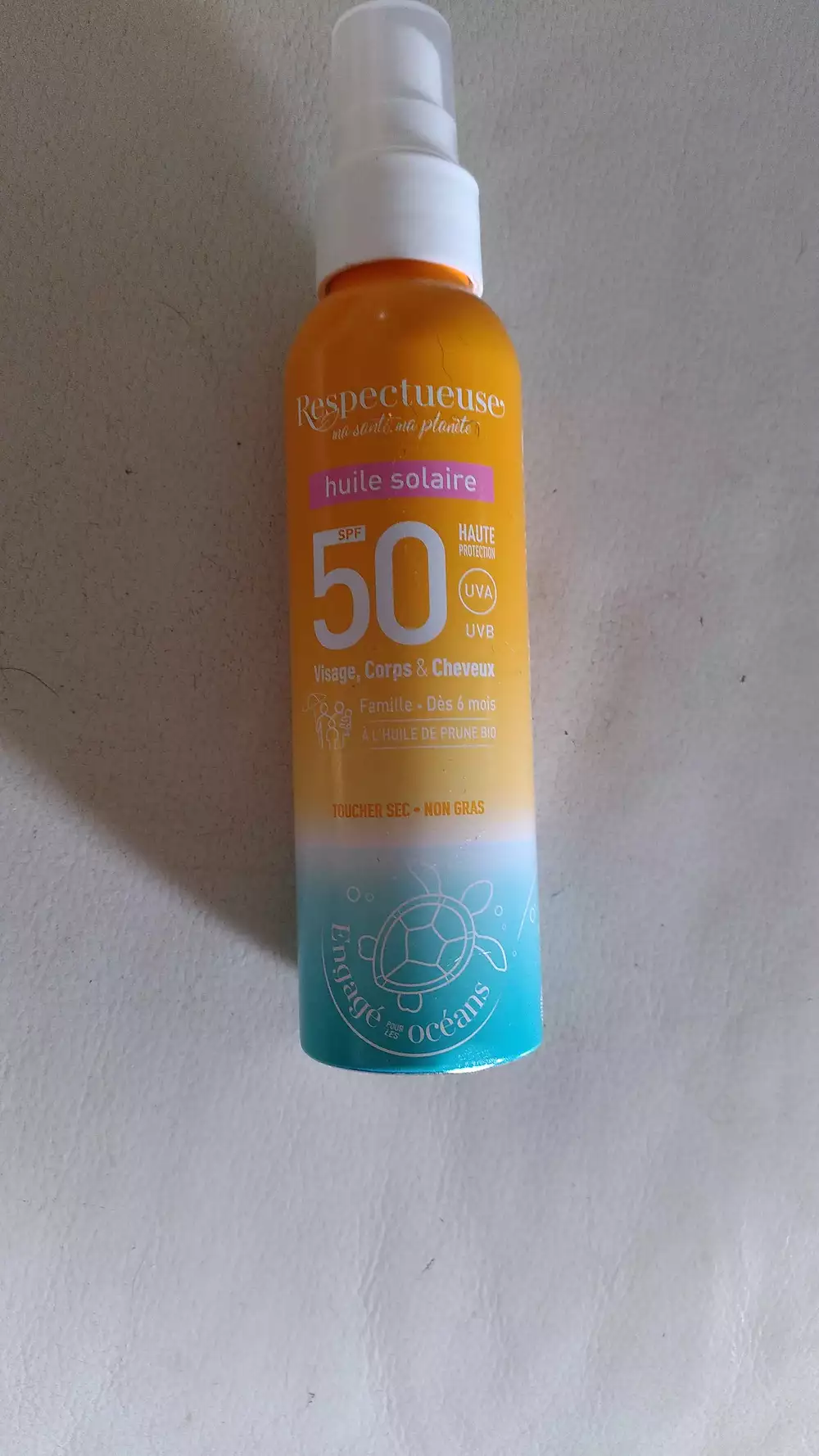 RESPECTUEUSE - Huile solaire spf50