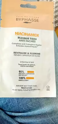 BYPHASSE - Niacinamide - Masque tissu anti-tâches