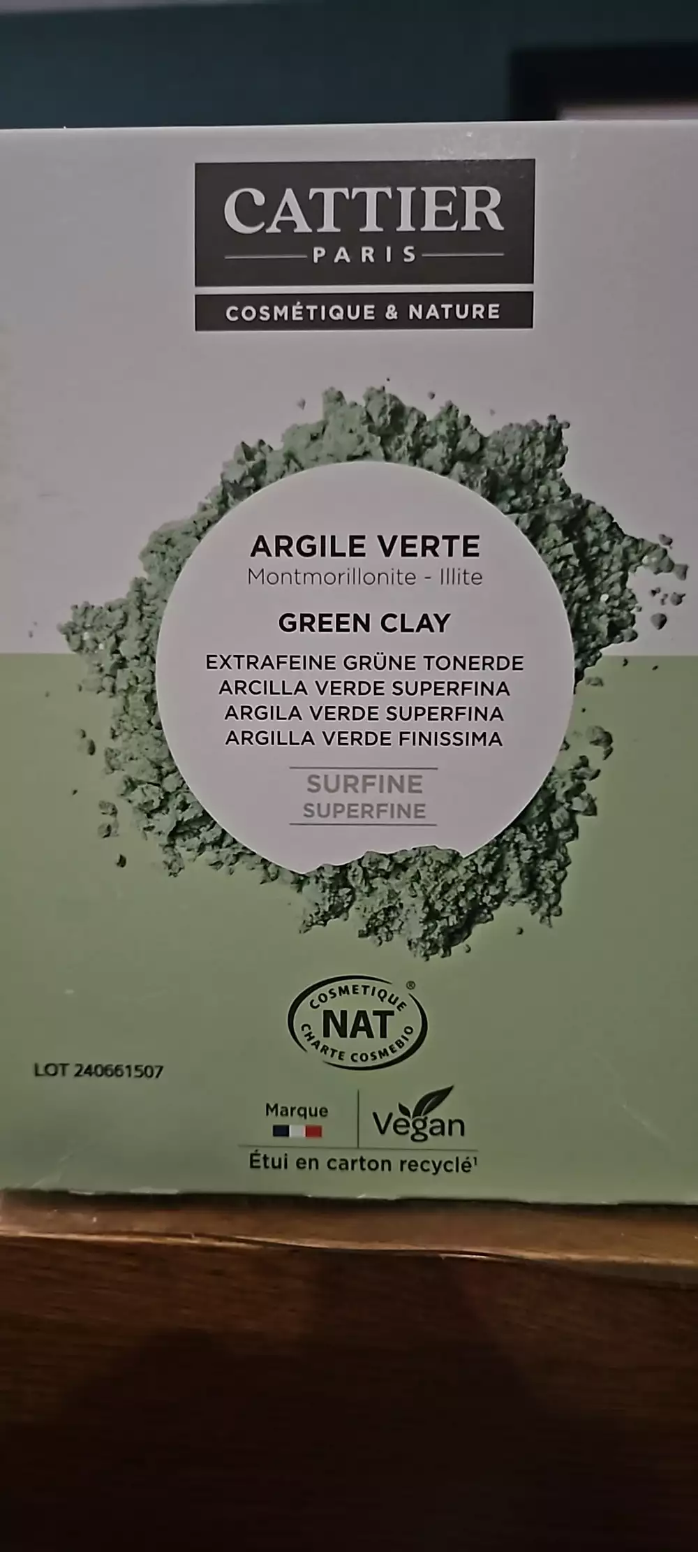 CATTIER - Argile verte - Masque