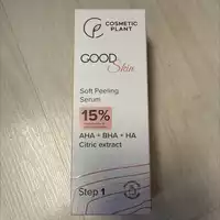 COSMETIC PLANT - Good skin - Soft peeling serum 15% step1